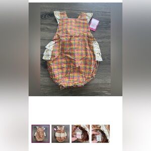 Ricrac and ruffles bubble romper size 18 months